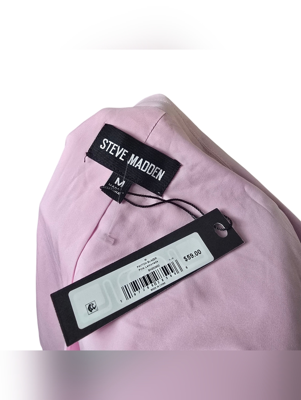 NWT Steve Madden Payton Blazer Pink Lemonade M - Picture 5 of 7